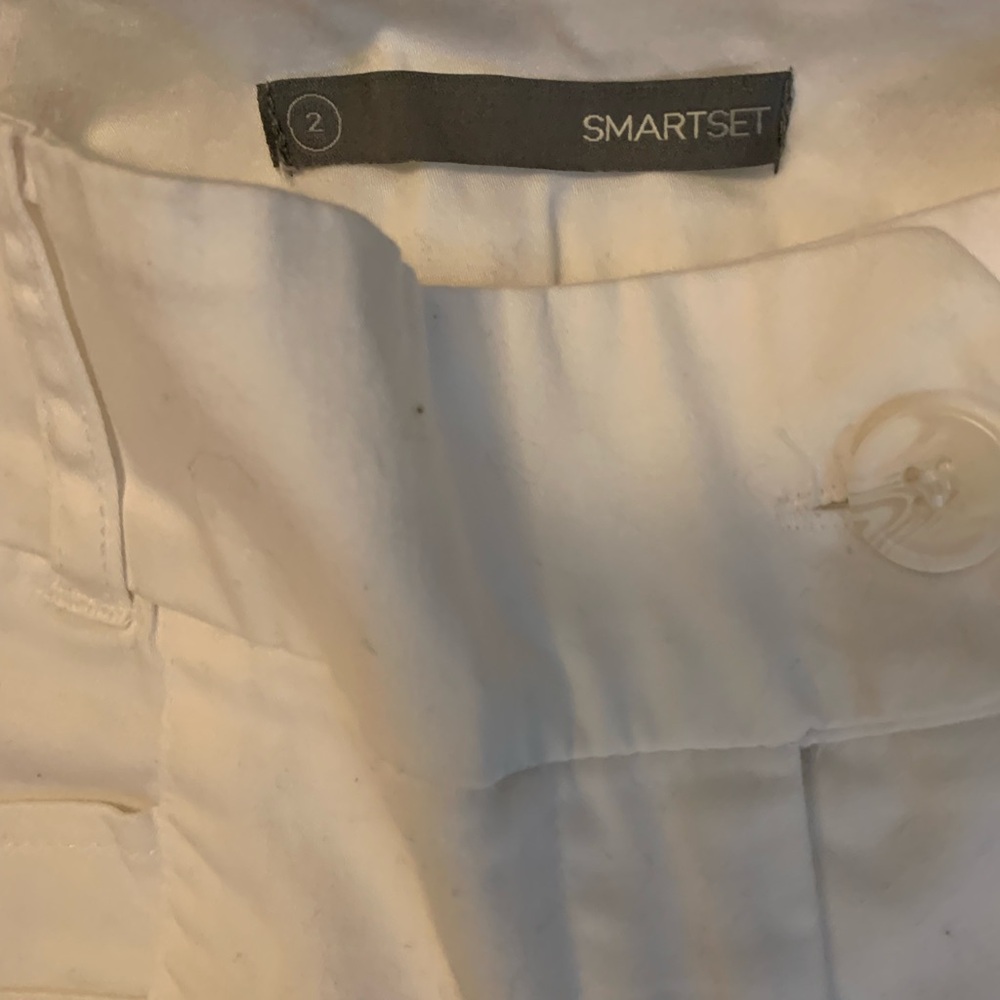 Women's White Shorts - Picture 2 of 3